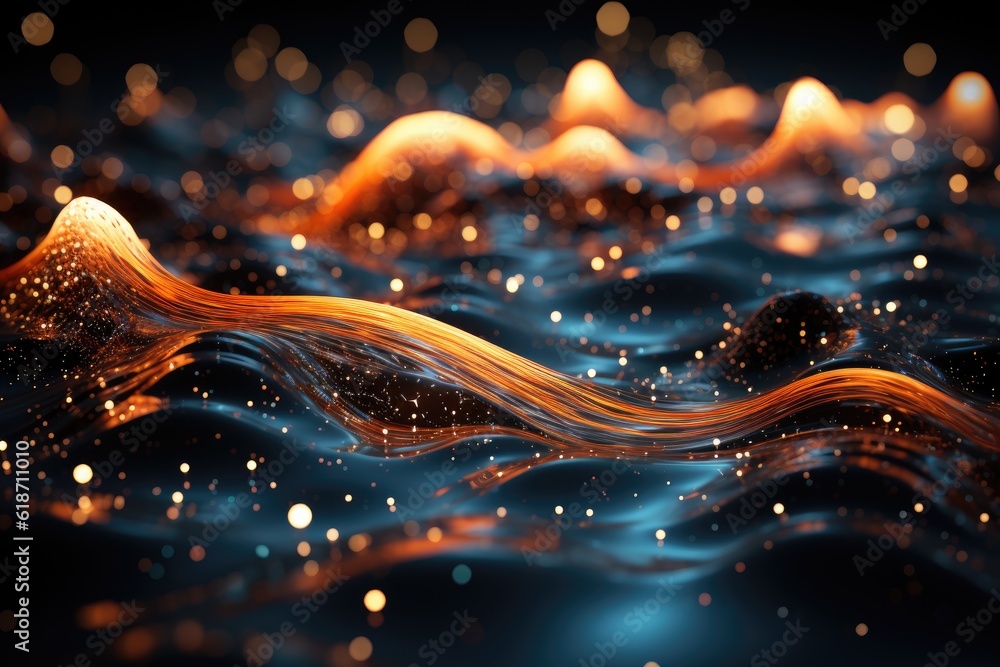 Particles flow background