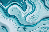 Abstract aquamarine marble wave texture in vector illustration. Whirling aquamarine