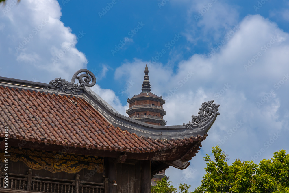 Bai Dinh Buddhist temple in Ning Binh Vietnam filled with architectural marvels of statues icons and magnificent Buddha buildings with classic ancient design Bai Dinh Buddhist temple in Ning Binh Vietnam filled with architectural marvels of statues icons and magnificent Buddha buildings with classic ancient design
