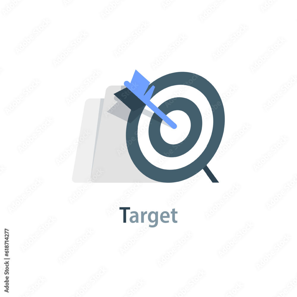 Financial target goal concept, idea of marketing business money earnings aim, strategy achievement, success targeting audience modern design image Financial target goal concept, idea of marketing business money earnings aim, strategy achievement, success targeting audience modern design image