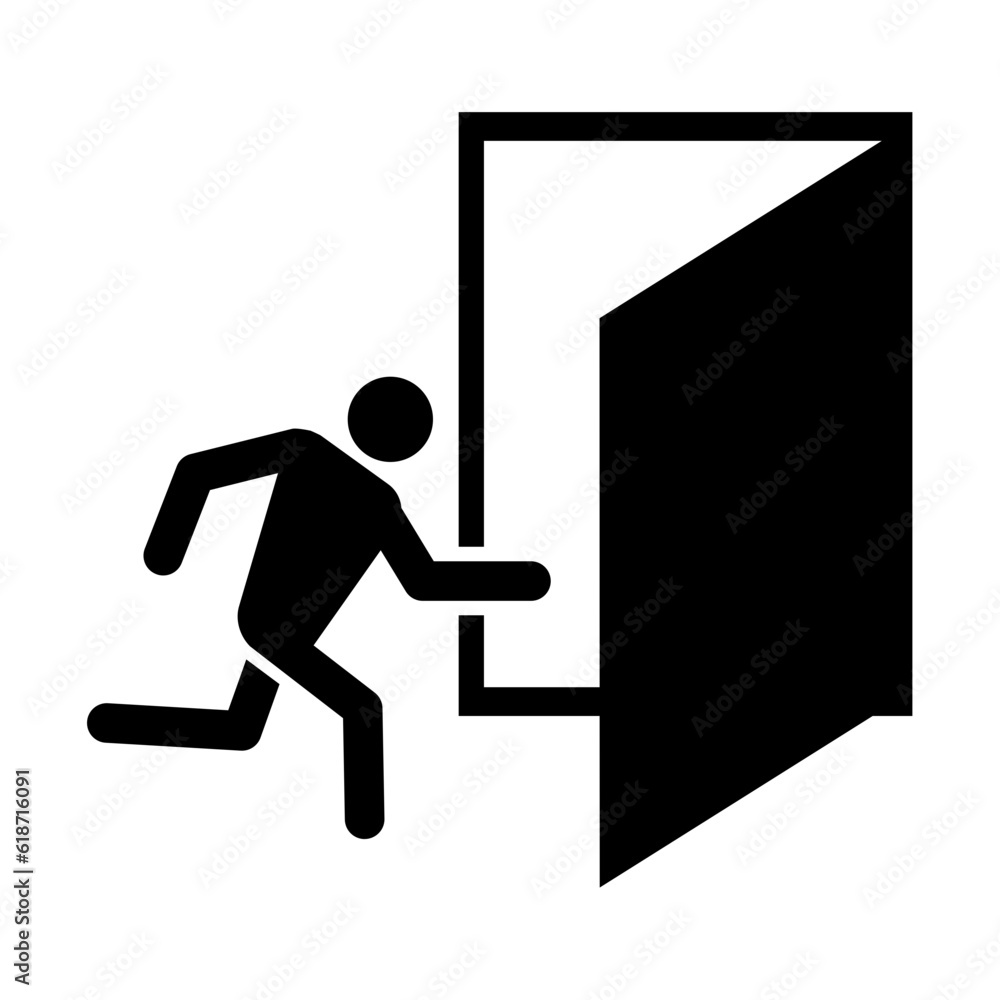 emergency doorway icon emergency doorway icon