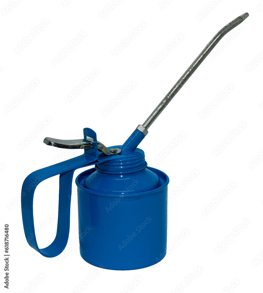 Fototapeta premium Oil Can Pump Oiler on the white background.
