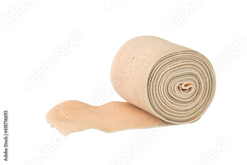 Obraz na plátně roll bandage for first aid accident arrangement flat lay style