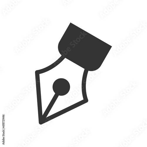 pen tool icon. ink pen tip icon