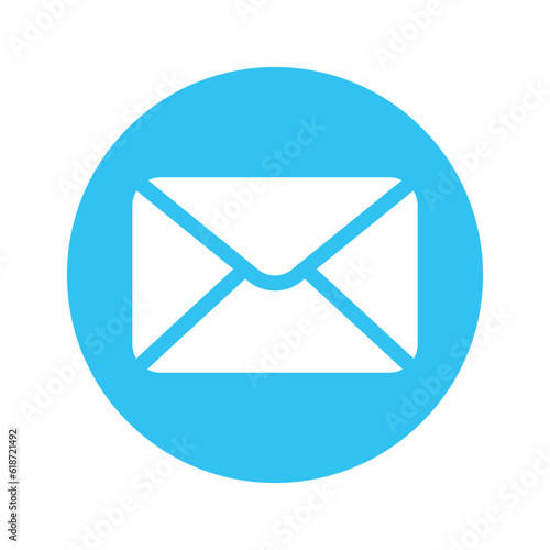 message icon in a blue circle