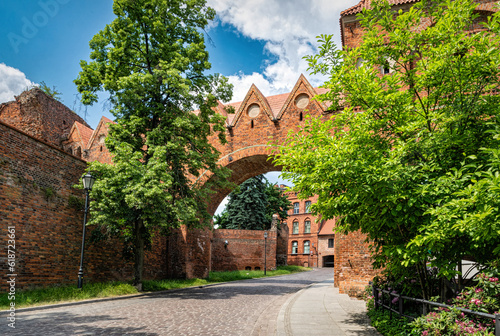 Ancient ruined Teutonic castle in Torun 