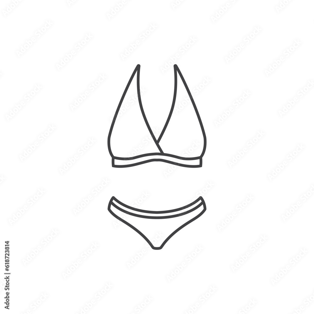 Fototapeta premium bikini icon vector