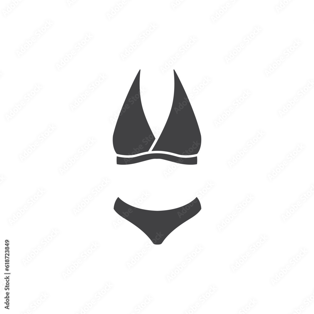 Fototapeta premium bikini icon vector