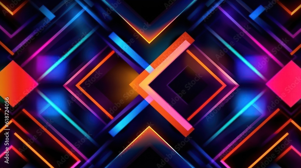 Abstract colorful neon lights digital futuristic on dark background. Abstract colorful neon lights digital futuristic on dark background.
