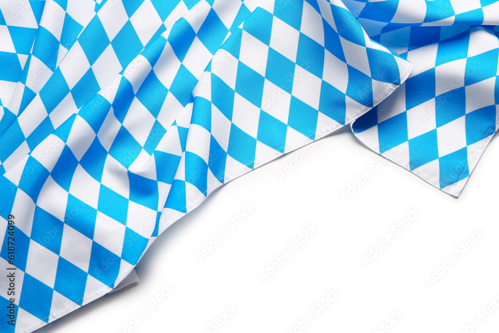 Flag of Bavaria on white background Flag of Bavaria on white background