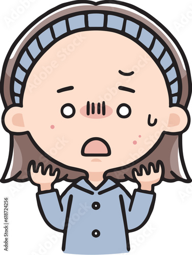 ニキビができてショックな女性