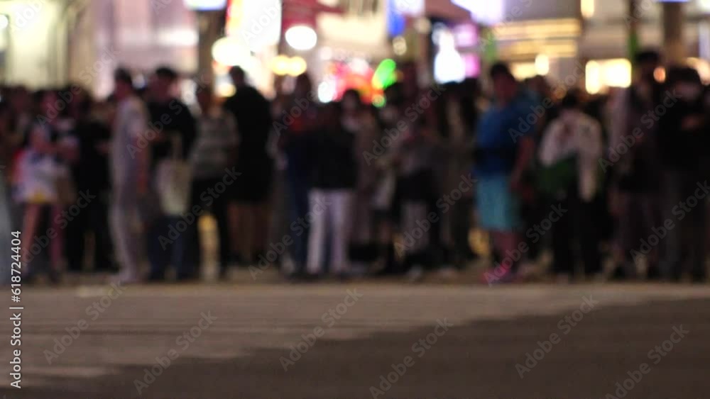 SHIBUYA, TOKYO, JAPAN : Time lapse shot of crowd of people walking at Shibuya crossing at night. Busy crowded downtown area in Tokyo. Japanese people and urban city nightlife concept 4K video. SHIBUYA, TOKYO, JAPAN : Time lapse shot of crowd of people walking at Shibuya crossing at night. Busy crowded downtown area in Tokyo. Japanese people and urban city nightlife concept 4K video.