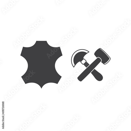 illustration of leather craft, vector art.