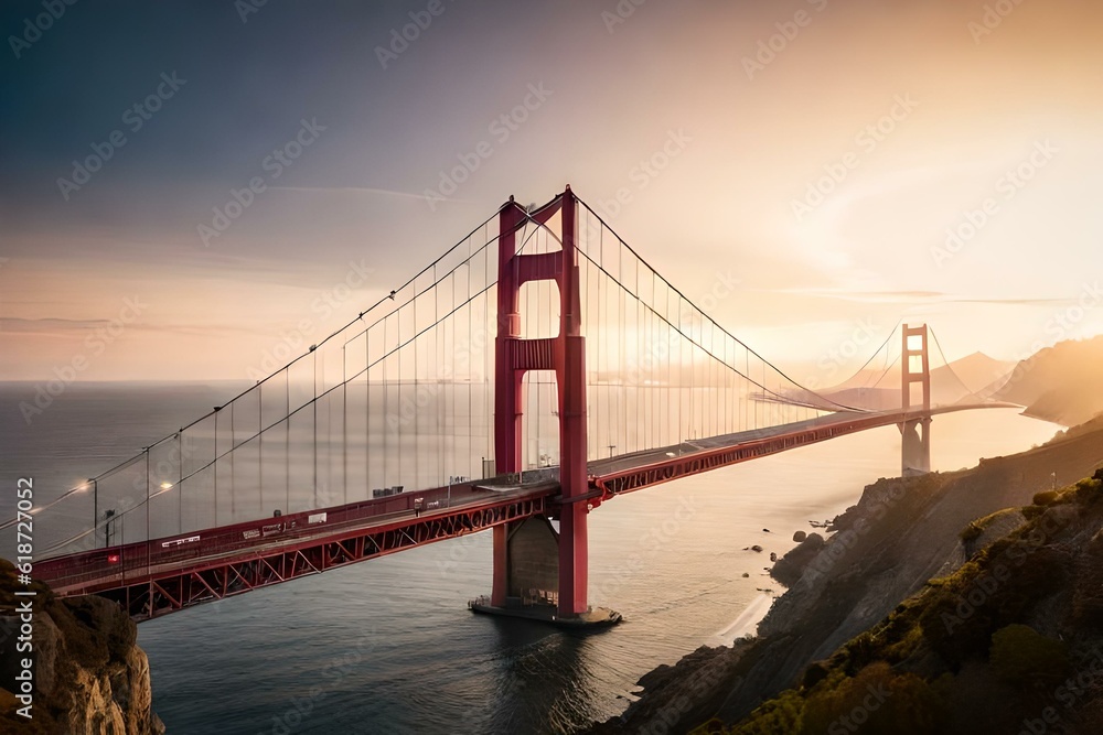 Fototapeta premium awesome hdwalpaper og green land nad lake and beautifull top hills mountain with building architecture 