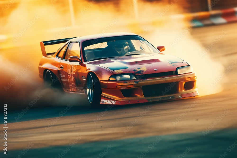 Fototapeta premium car on the road