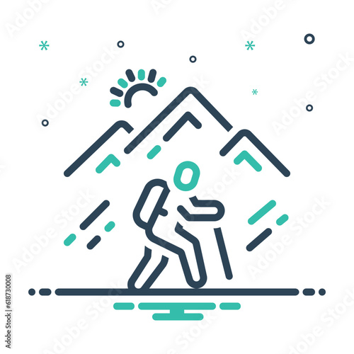 Mix icon for hiking