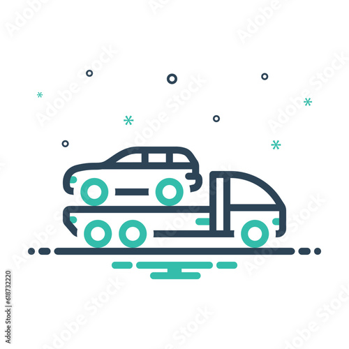Mix icon for vehicle