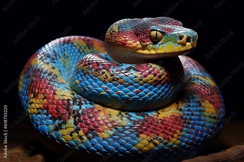 Fototapeta premium close up of a snake. 