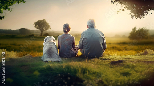 Connecting Love  Healthy Elderly with Pets