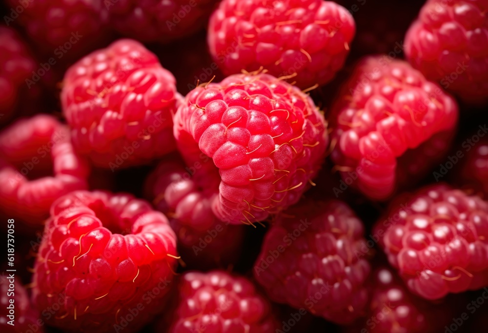 Full frame close up of raspberries Full frame close up of raspberries