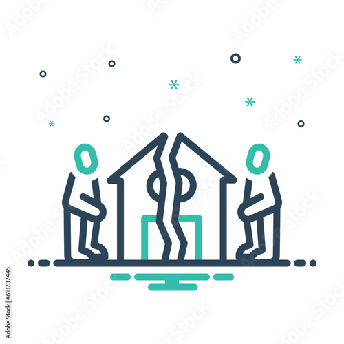 Mix icon for divide