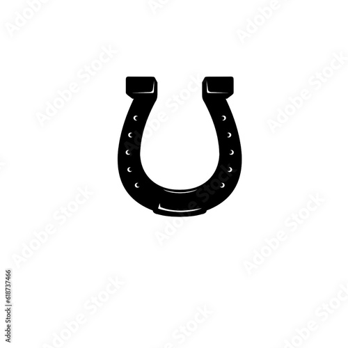 logo vecktor simple horse shoe.