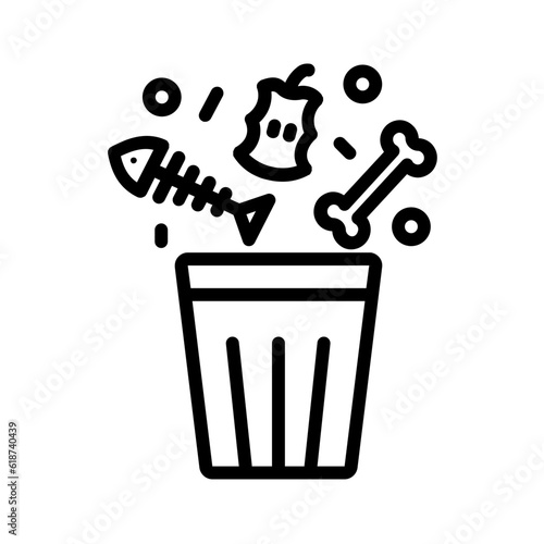 Black line icon for Residual