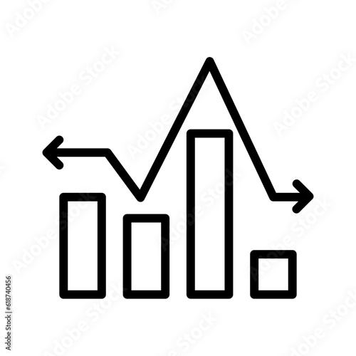 Black line icon for Inconsistent