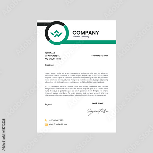 Minimal Corporate Letterhead Layout