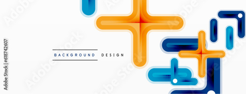 Minimal geometric background cross line. Design for wallpaper, banner, background, landing page, wall art, invitation, prints, posters