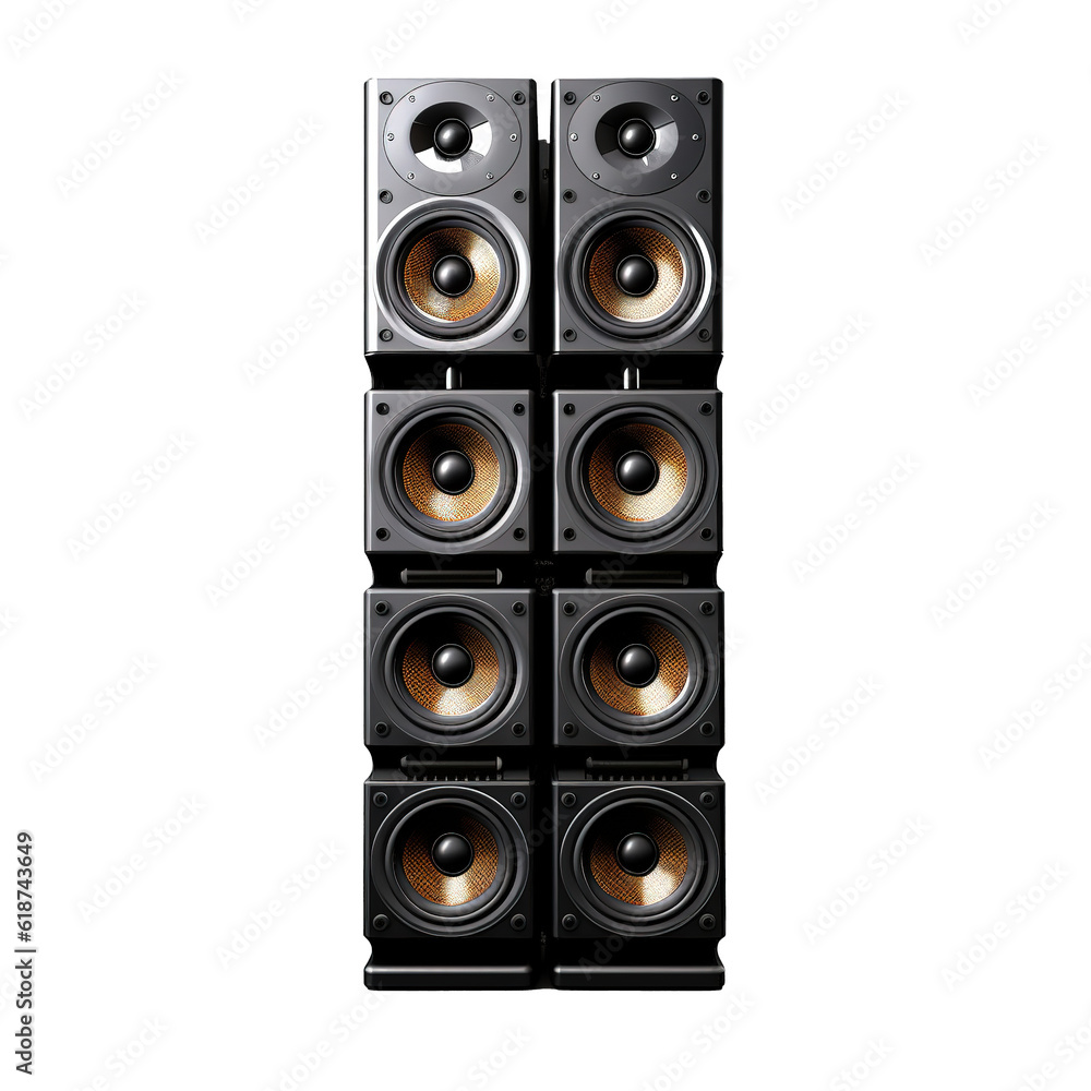 stack audio music speaker isolated stack audio music speaker isolated