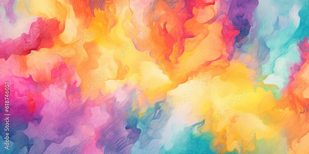 pastel colorful watercolor background, generative ai