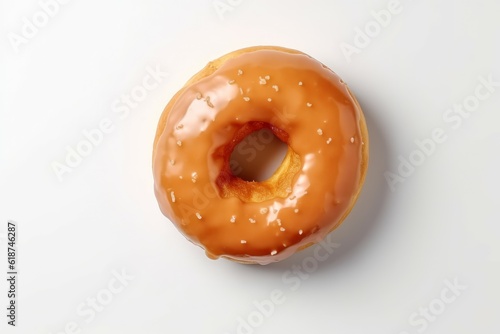 Sweet glazed donut. Generate Ai