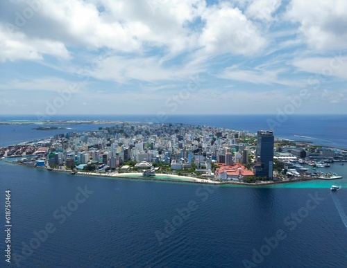 Drone photo of Male City  Maldives