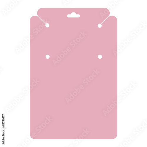Earring holder card. Earring jewelry holder