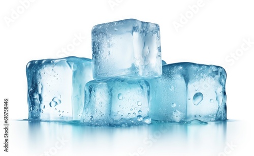 Icecubes background, ice cube texture, ice wallpaper It makes me feel fresh and feel good. In the summer, ice and cold drinks will make us feel relaxed, Made for beverage business. Generative AI