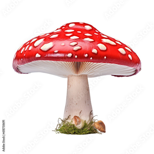 healthy mushrooms isolated on white
