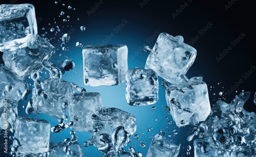 Icecubes background, ice cube texture, ice wallpaper It makes me feel fresh and feel good. In the summer, ice and cold drinks will make us feel relaxed, Made for beverage business. Generative AI Icecubes background, ice cube texture, ice wallpaper It makes me feel fresh and feel good. In the summer, ice and cold drinks will make us feel relaxed, Made for beverage business. Generative AI