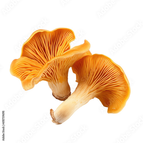 healthy mushrooms isolated on white