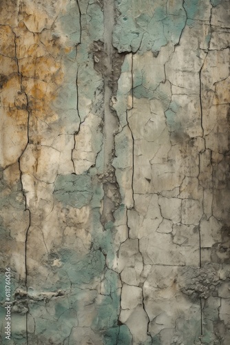 grunge concrete wall texture with cracks  created with generative ai