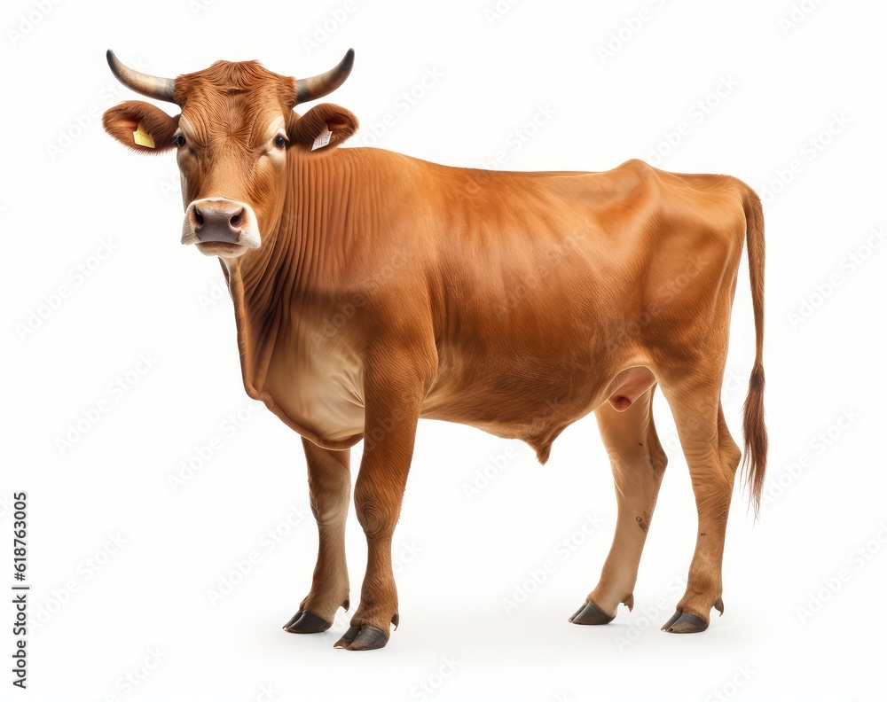 Potrait of brown cow
