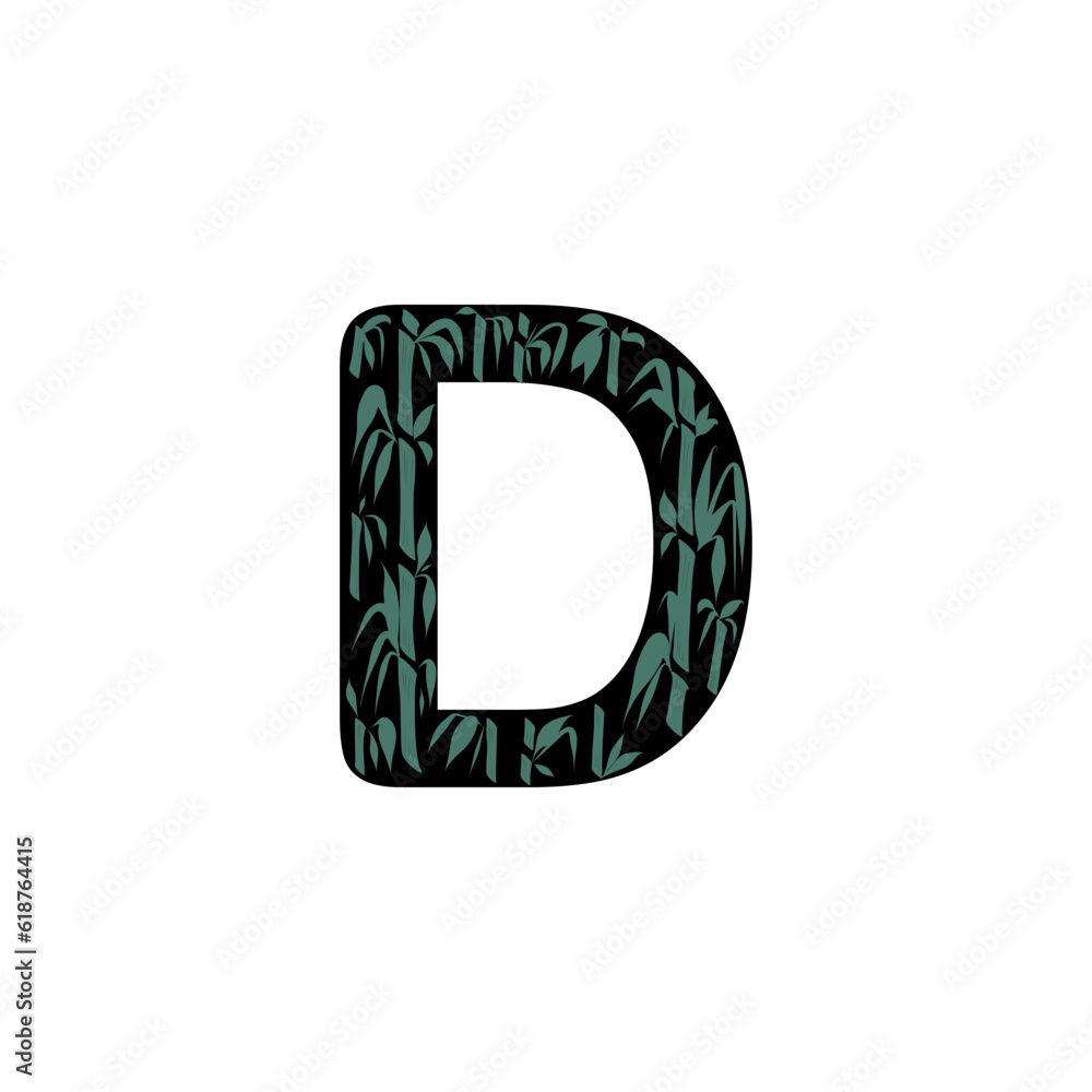 Flower Alphabet of the English language - letter - Flower Alphabet of the English language - letter -