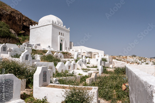 Tombs and mausoleum on the cemetery Bab Guissa in Fes