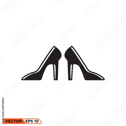 Icon vector graphic of high heels