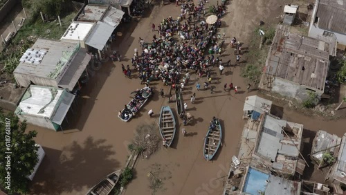 Floods in Sofala Buzi, Mozambique Took Place After tropical Cyclone Idai and Elloise photo