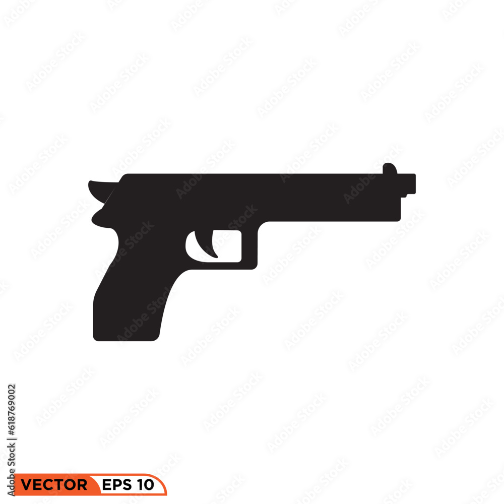 Icon vector graphic of Revolver gun