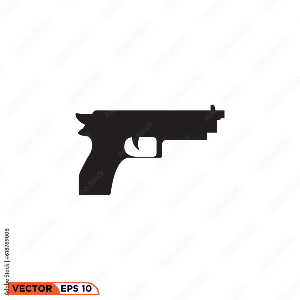 Icon vector graphic of Revolver gun