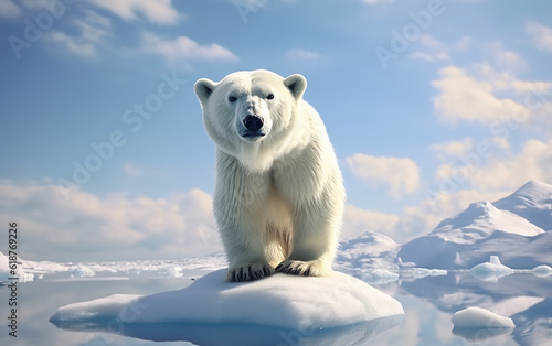 polar bear  Generative AI © omune