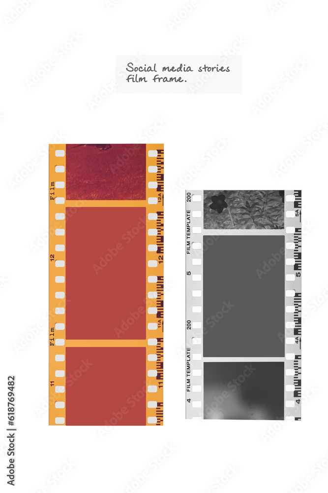 (35 mm.) film frame.With white space.film camera. (35 mm.) film frame.With white space.film camera.