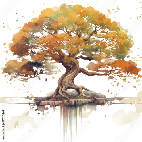 natural tree on a white background